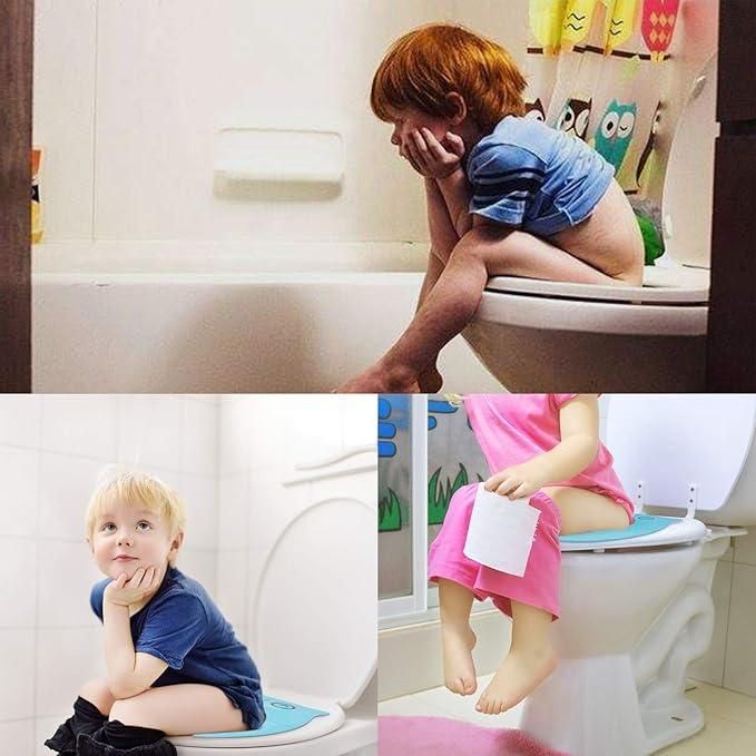 Folding Travel Toilet Seat - Portable Potty Adapter for Kids & Adults, Fits All Toilets
