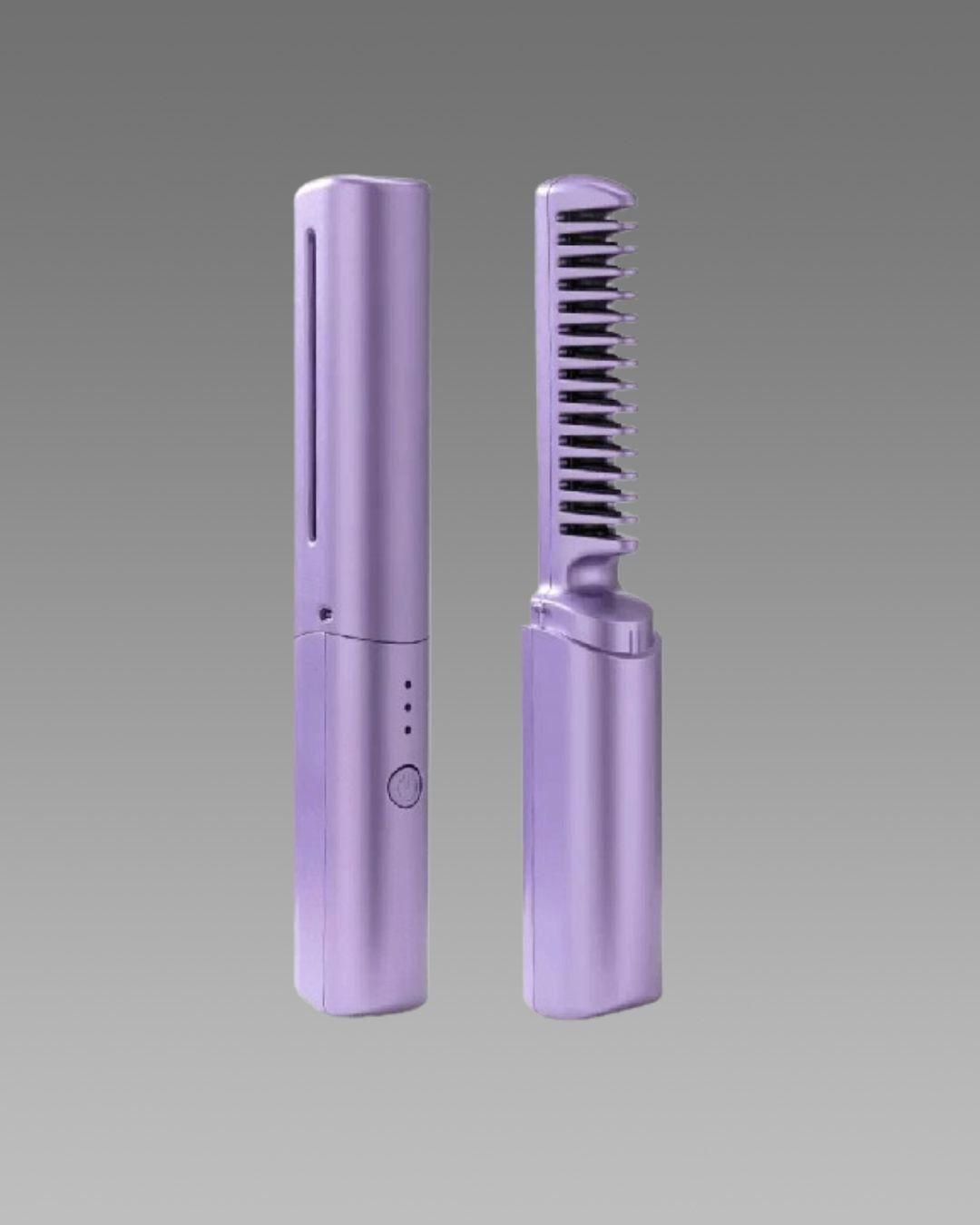 Meneflix Cordless Mini Hair Straightener: Travel-Ready Hot Comb