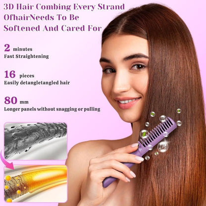 Meneflix Cordless Mini Hair Straightener: Travel-Ready Hot Comb