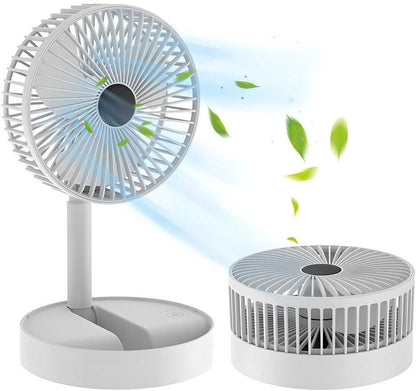 TurboBreeze Pro: Rechargeable High-Speed Desk Fan