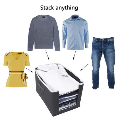 Organizer-Foldable Shirts and Clothing Organizer Stacker