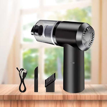 2-in-1 Wireless Handheld Vacuum Cleaner & Air Duster - Rechargeable Car & Home Cleaner