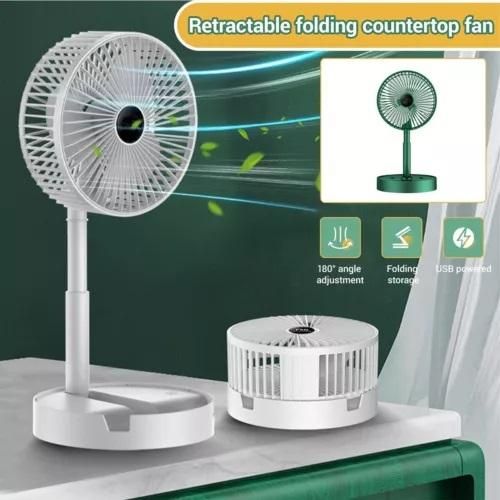 TurboBreeze Pro: Rechargeable High-Speed Desk Fan